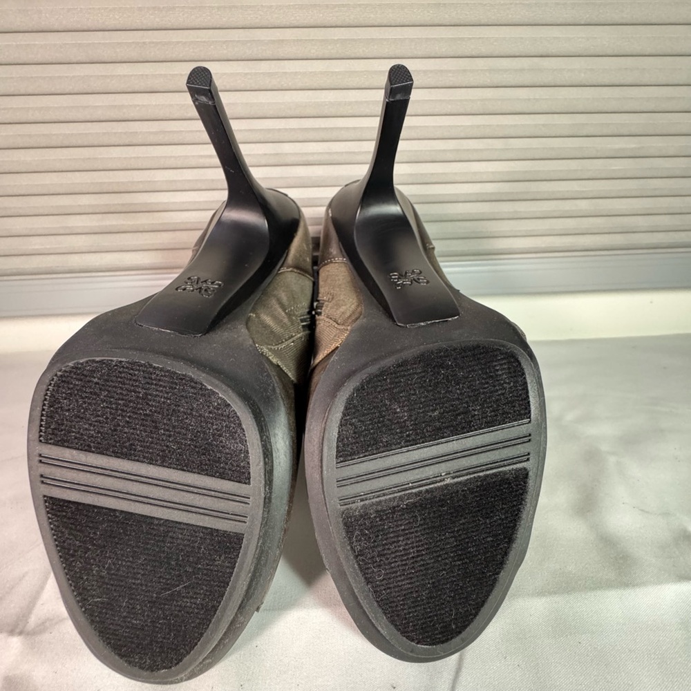 Chic & Elegant Vera Wang Lace-Up Peep-Toe High Heel Ankle Boots – Size 7.5M - Picture 9 of 17